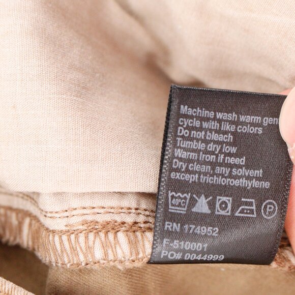 Flint and tinder pants mens 30 L29 chino flat front slim fit beige cotton blend - Picture 13 of 13